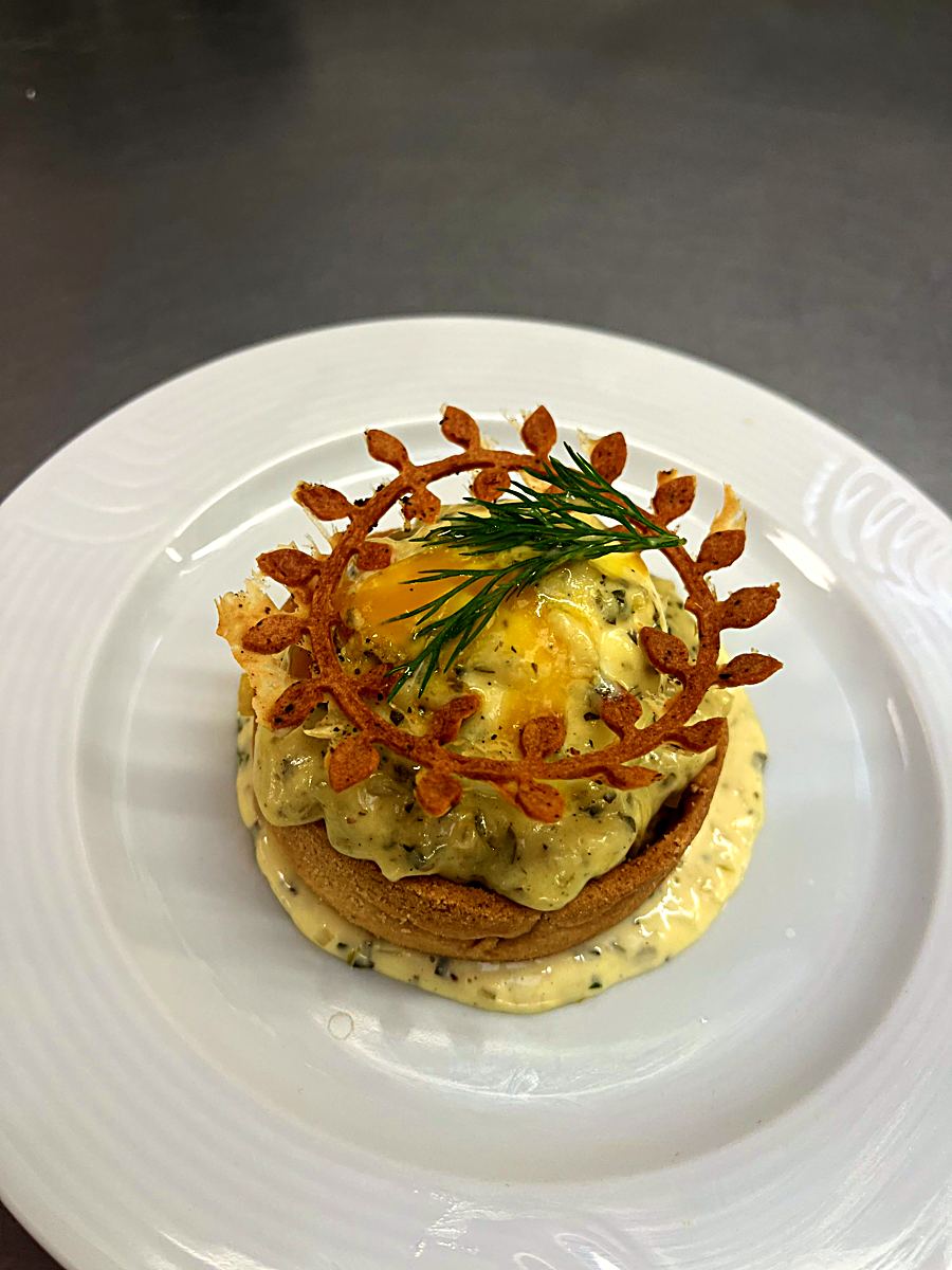 Entrée dressée à l'assiette