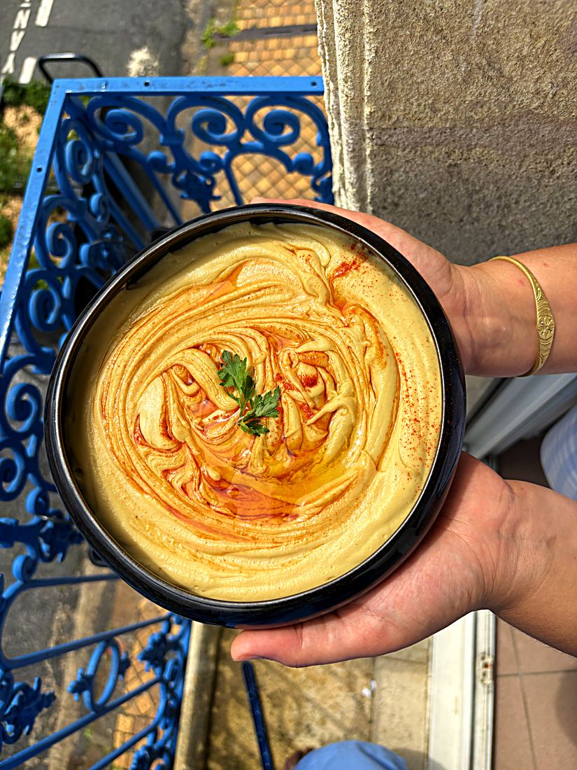 Houmous maison au paprika