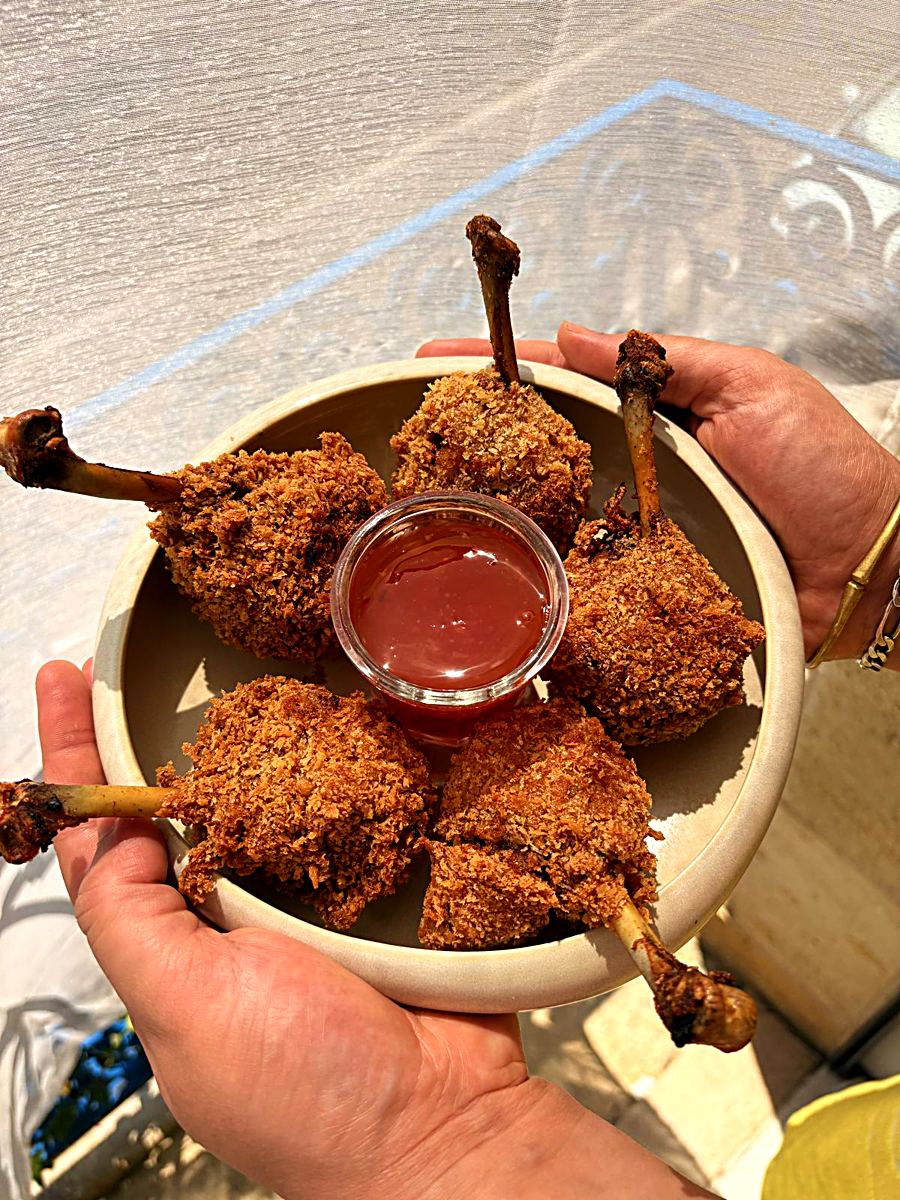 Croquettes de poulet croustillantes et sauce