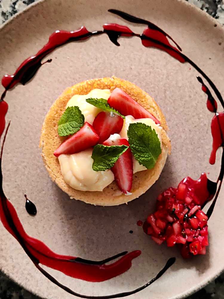 Tartelette fraise et grenade